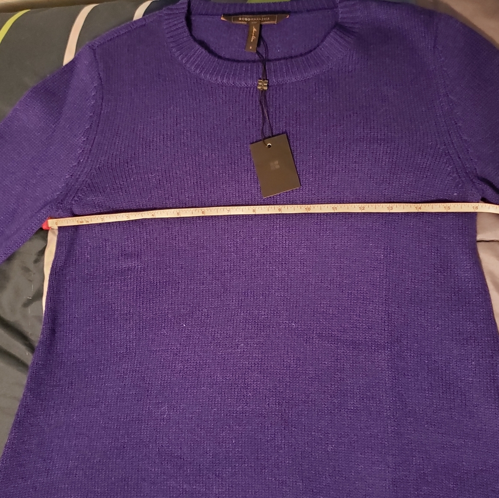 💙 BCBGMaxAzria Dahnya Blue Sweater Dress - Picture 10 of 15